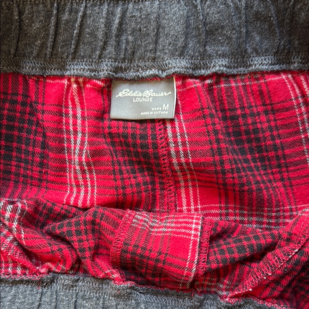 Eddie Bauer & Perry Ellis Lounge Red & Blue Plaid Pants - Picture 6 of 10